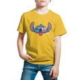 thumbnail image 1 of Lilo & Stitch - Stitch Flag Glasses - Youth Short Sleeve Graphic T-Shirt, 1 of 5