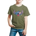 thumbnail image 1 of Lilo & Stitch - Stitch Flag Glasses - Youth Short Sleeve Graphic T-Shirt, 1 of 5