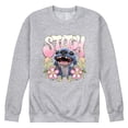 thumbnail image 1 of Lilo & Stitch - Stitch Floral Frame - Men's Crew Fleece Sweatshirt, 1 of 4
