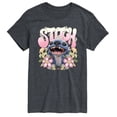 thumbnail image 1 of Lilo & Stitch - Stitch Floral Frame - Men's Short Sleeve Graphic T-Shirt, 1 of 4