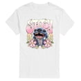thumbnail image 1 of Lilo & Stitch - Stitch Floral Frame Short Sleeve Graphic T-Shirt, 1 of 4