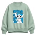 thumbnail image 1 of Lilo & Stitch - Stitch Grid - Women's Oversized Fleece Crew Sweatshirt, 1 of 3