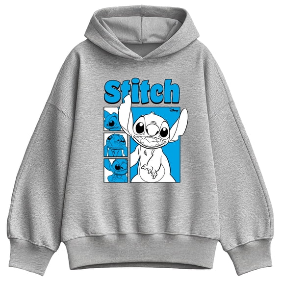 Lilo & Stitch - Stitch Grid - Women's Oversized Fleece Hoodie Sweatshirt