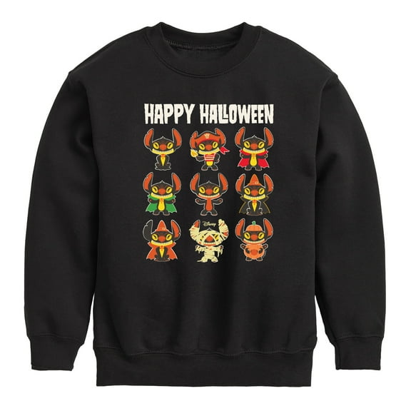 Lilo & Stitch - Stitch Happy Halloween - Toddler And Youth Crewneck Fleece Sweatshirt
