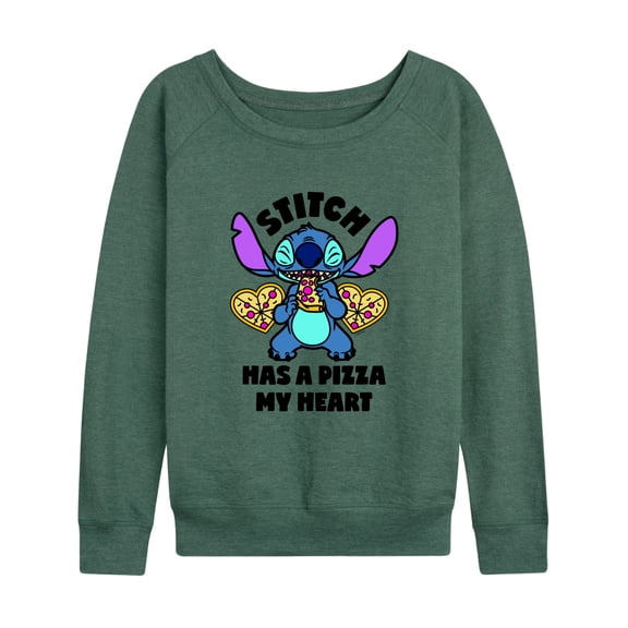 Lilo & Stitch - Stitch Has a Piece of My Heart - Women's Lightweight French Terry Long Sleeve Shirt