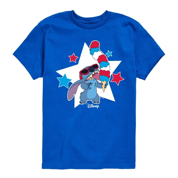 Lilo & Stitch - Stitch Ice Cream - Youth Short Sleeve Graphic T-Shirt