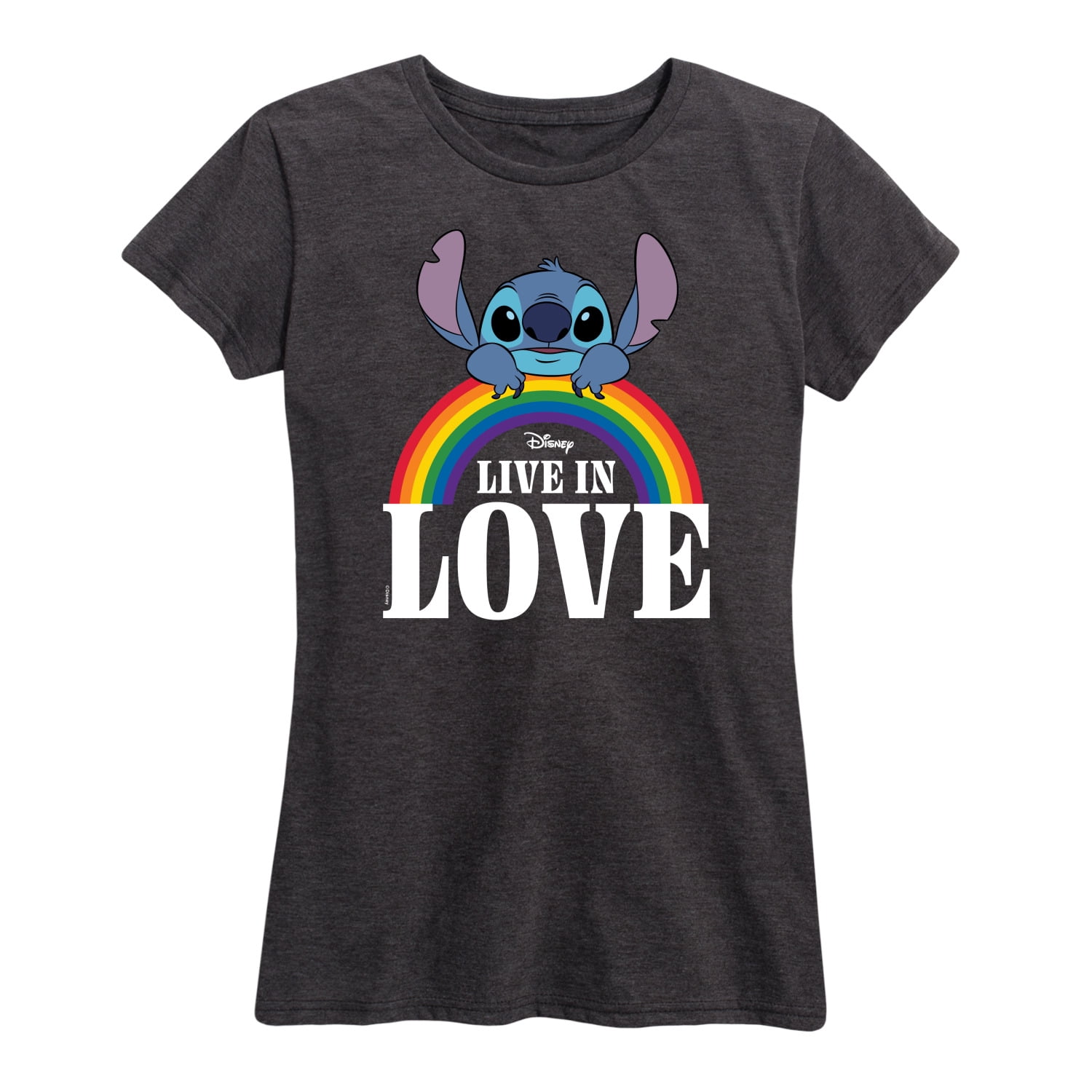 Lilo & Stitch Stitch Live In Love Women's Short Sleeve Graphic T