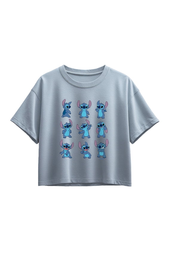 - Stitch Moods - Youth Girls Boxy T-Shirt