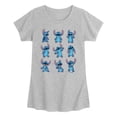 thumbnail image 1 of Lilo & Stitch - Stitch Moods - Youth Girls Fitted Short Sleeve T-Shirt, 1 of 3