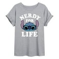 thumbnail image 1 of Lilo & Stitch - Stitch Nerdy For Life - Women's Oversized T-Shirt, 1 of 4