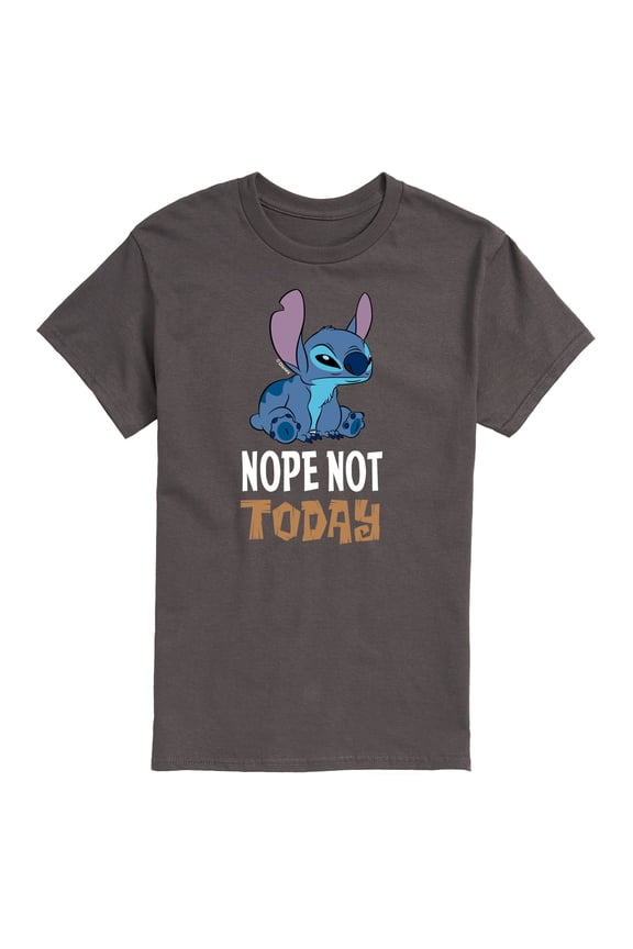 - Stitch Nope Not Today - 626 - Women's Graphic Boyfriend T-Shirt