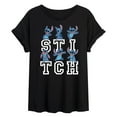 thumbnail image 1 of Lilo & Stitch - Stitch Poses - Women's Oversized T-Shirt, 1 of 4