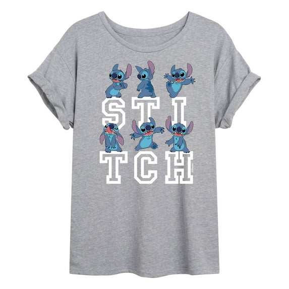 Lilo & Stitch - Stitch Poses - Women's Oversized T-Shirt