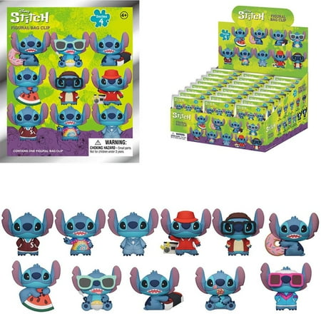 Lilo & Stitch Stitch Series 4 3D Foam Bag Clip Random 6-Pack