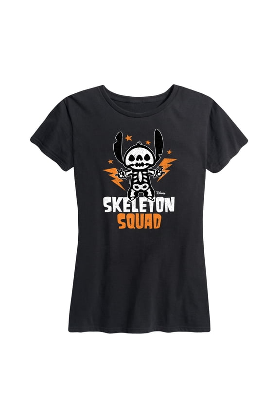- Stitch Skeleton - Women's Short Sleeve Graphic T-Shirt