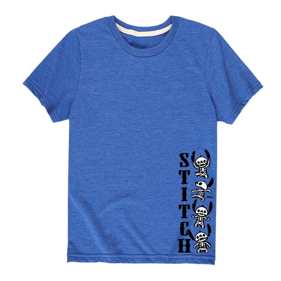 Lilo & Stitch - Stitch Skeletons - Toddler And Youth Short Sleeve Graphic T-Shirt
