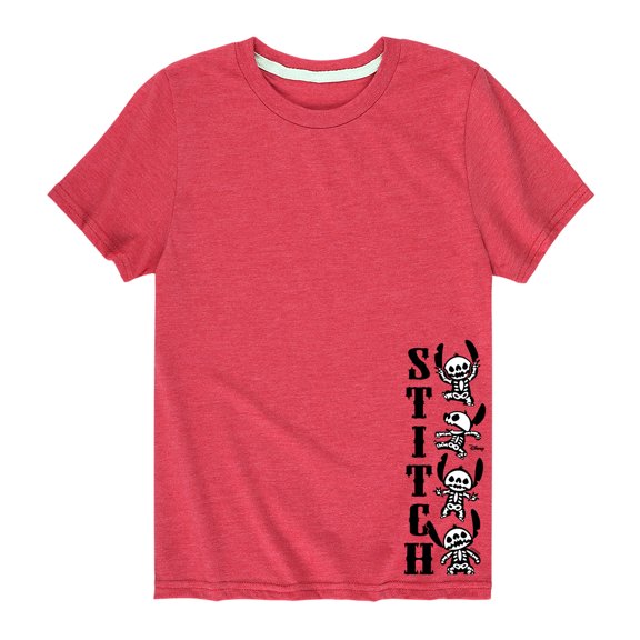 Lilo & Stitch - Stitch Skeletons - Toddler And Youth Short Sleeve Graphic T-Shirt