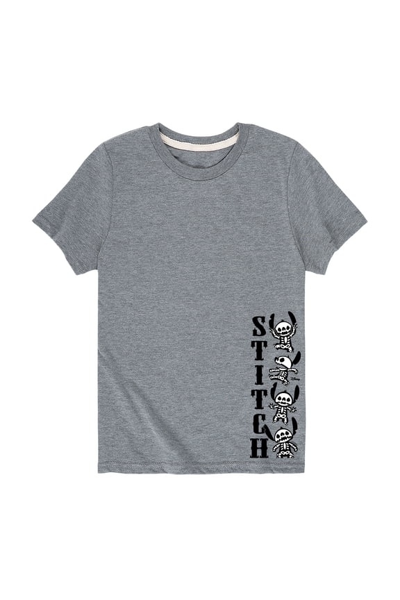 Lilo & Stitch - Stitch Skeletons - Toddler And Youth Short Sleeve Graphic T-Shirt