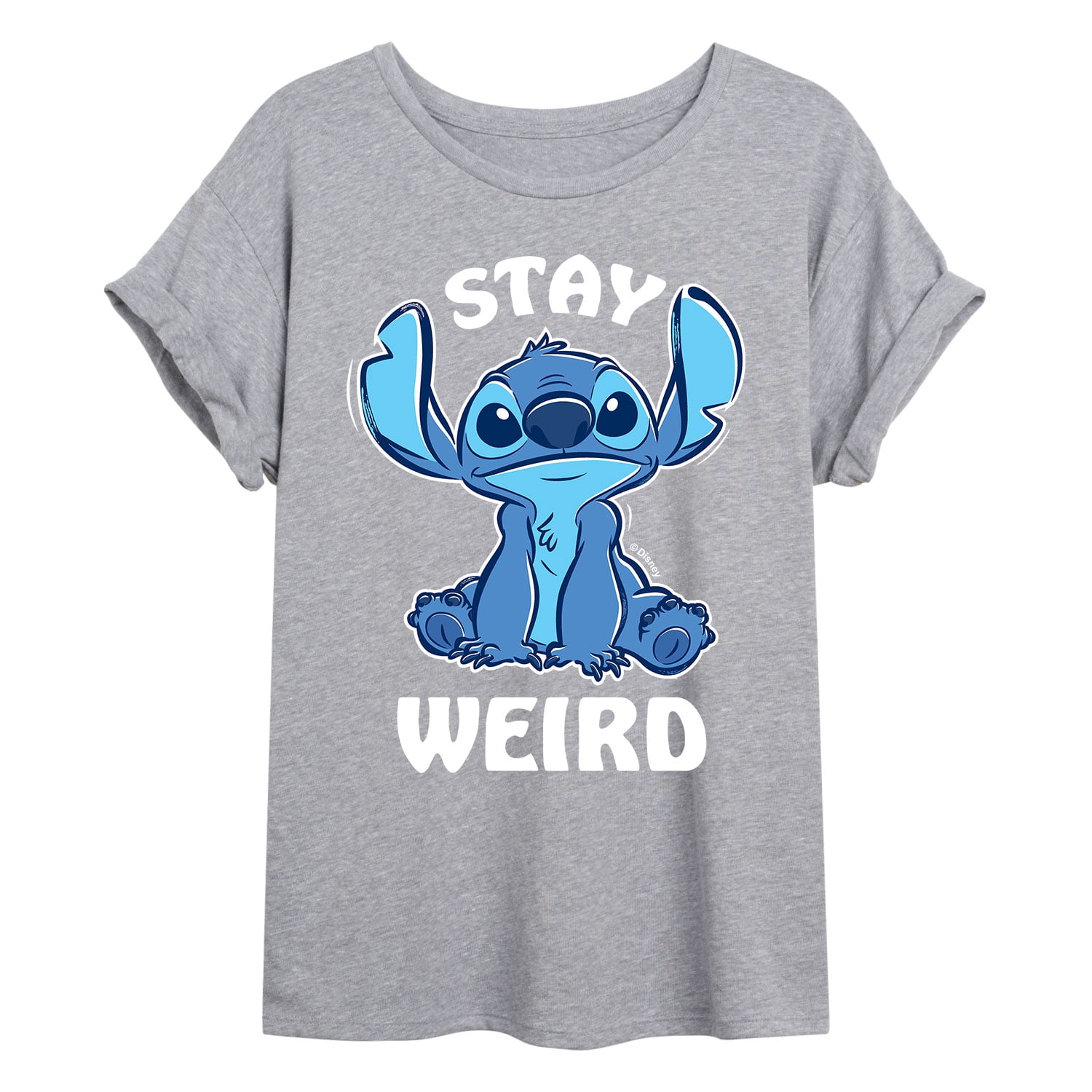Lilo & Stitch - Stitch Stay T-Shirt Ideal Muscle Weird - Flowy Juniors