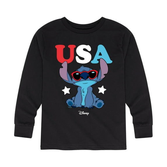 Lilo & Stitch - Stitch USA Sunglasses - Youth Long Sleeve Graphic T-Shirt