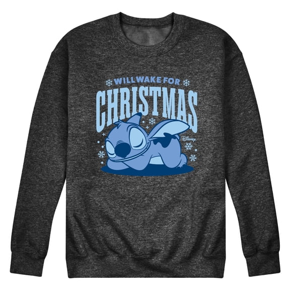 Lilo & Stitch - Stitch Wake For X-mas - Men's Crew Fleece Sweatshirt