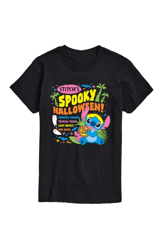 - Stitch's Spooky Halloween - Men's Short Sleeve Graphic T-Shirt