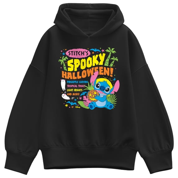 Lilo & Stitch - Stitch's Spooky Halloween - Women's Oversized Fleece Hoodie Sweatshirt
