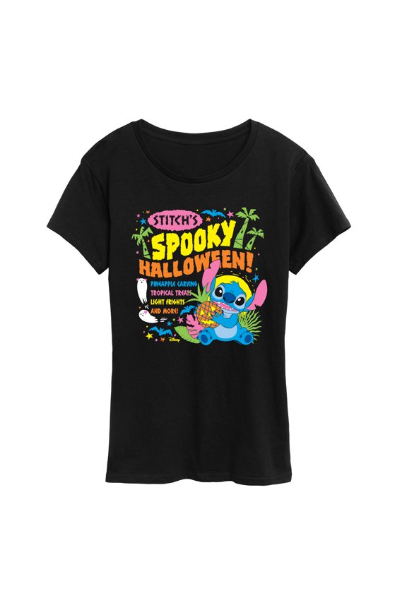 - Stitch's Spooky Halloween - Women's Short Sleeve Graphic T-Shirt