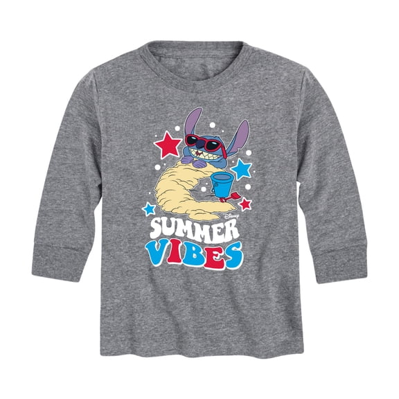 Lilo & Stitch - Summer Vibes - Youth Long Sleeve Graphic T-Shirt