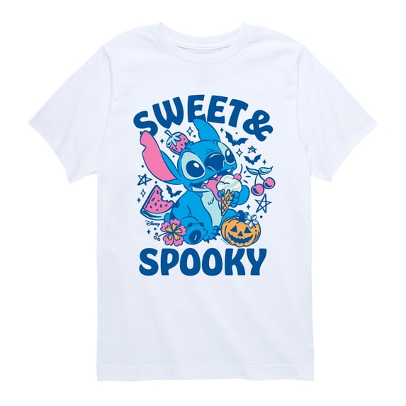 Lilo & Stitch - Sweet and Spooky Stitch Boys' Short Sleeve Graphic T-Shirt