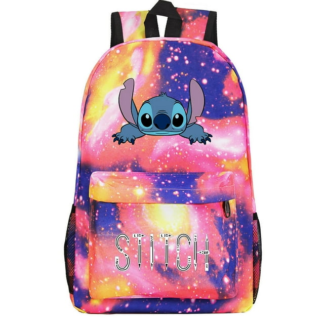 Lilo & Stitch Themed Waterproof Laptop Backpack with Dual Mesh Pockets ...