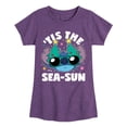 thumbnail image 1 of Lilo & Stitch - Tis The Sea - Girls Fitted Short Sleeve Tee, 1 of 4