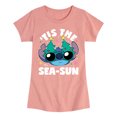 thumbnail image 1 of Lilo & Stitch - Tis The Sea - Girls Fitted Short Sleeve Tee, 1 of 5