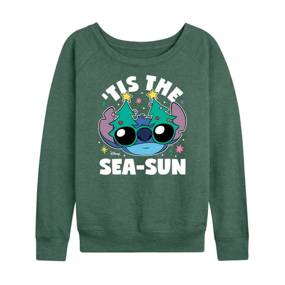 Lilo & Stitch - Tis The Sea Sun - Women's Lightweight French Terry Long Sleeve Shirt