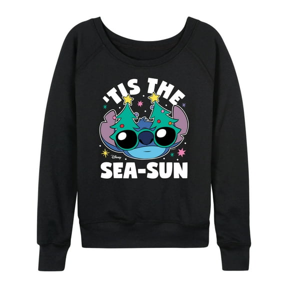 Lilo & Stitch - Tis The Sea Sun - Women's Lightweight French Terry Long Sleeve Shirt