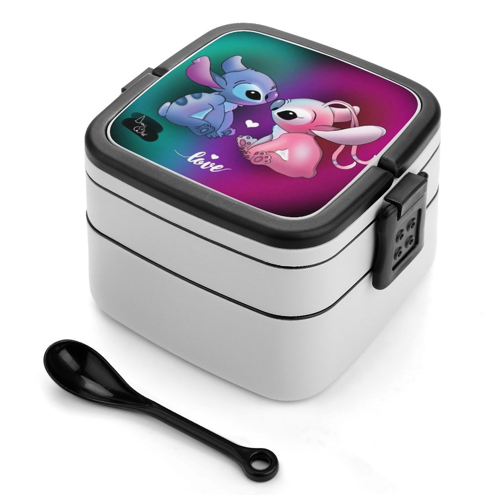 Lilo Box Lilo & Stitch Tropical Breakout Reusable Bento Boxes Lunch Box Double ...