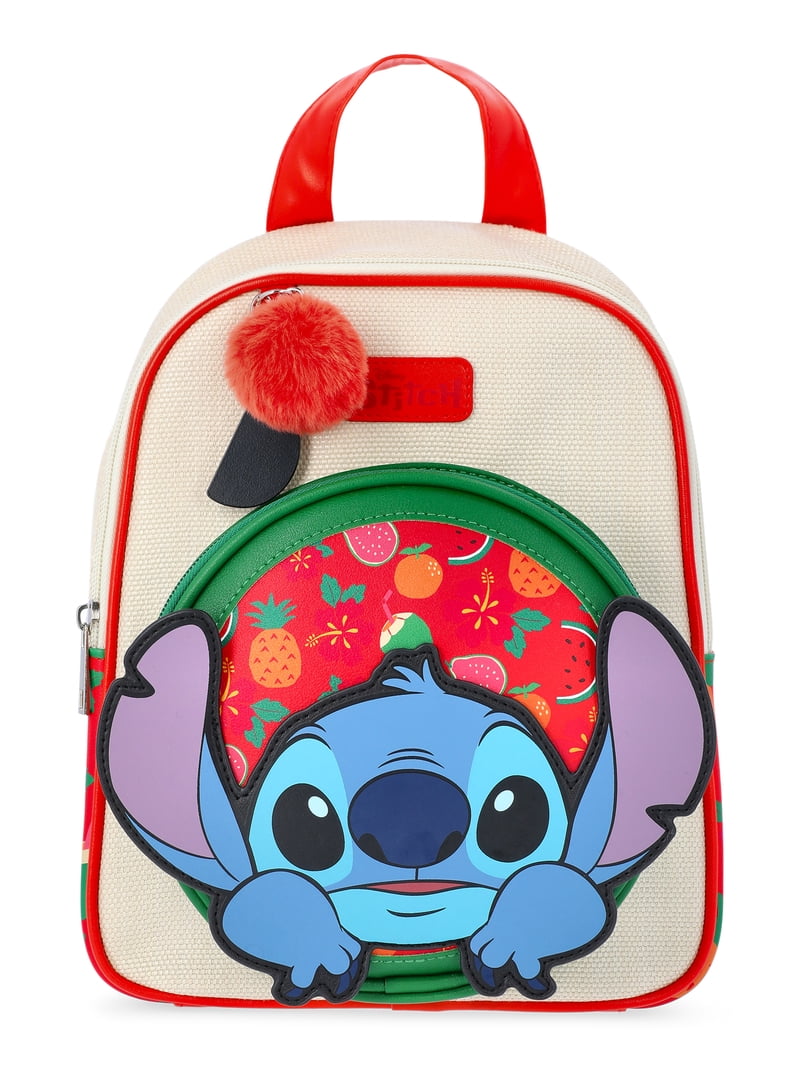 disney lilo and stitch mini backpack Disney Lilo & Stitch Tropical Women's 11 inch Mini Backpack, Tan, Multicolor