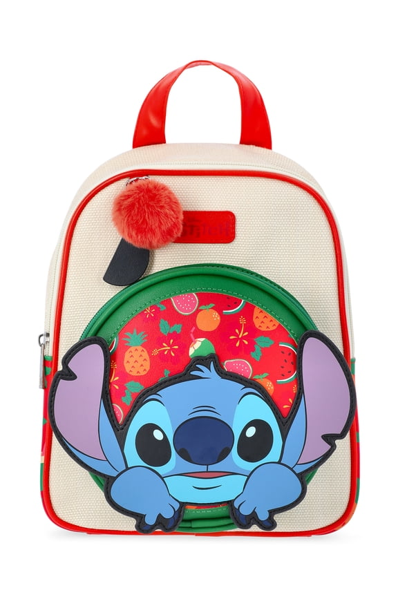 Disney Lilo & Stitch Tropical Women's 11" Mini Backpack, Tan