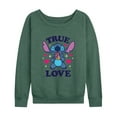 thumbnail image 1 of Lilo & Stitch - True Love - Women's Lightweight French Terry Long Sleeve Shirt, 1 of 5