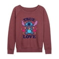 thumbnail image 1 of Lilo & Stitch - True Love - Women's Lightweight French Terry Long Sleeve Shirt, 1 of 5