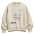 thumbnail image 1 of Lilo & Stitch - Two of a Kind Stitch and Angel - Women's Oversized Fleece Crew Sweatshirt, 1 of 4