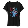 thumbnail image 1 of Lilo & Stitch - USA Stitch Drawing Short Sleeve Graphic T-Shirt, 1 of 4