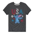 thumbnail image 1 of Lilo & Stitch - USA Stitch Drawing - Youth Short Sleeve Graphic T-Shirt, 1 of 5