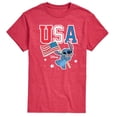thumbnail image 1 of Lilo & Stitch - USA Stitch - Men's Short Sleeve Graphic T-Shirt, 1 of 4