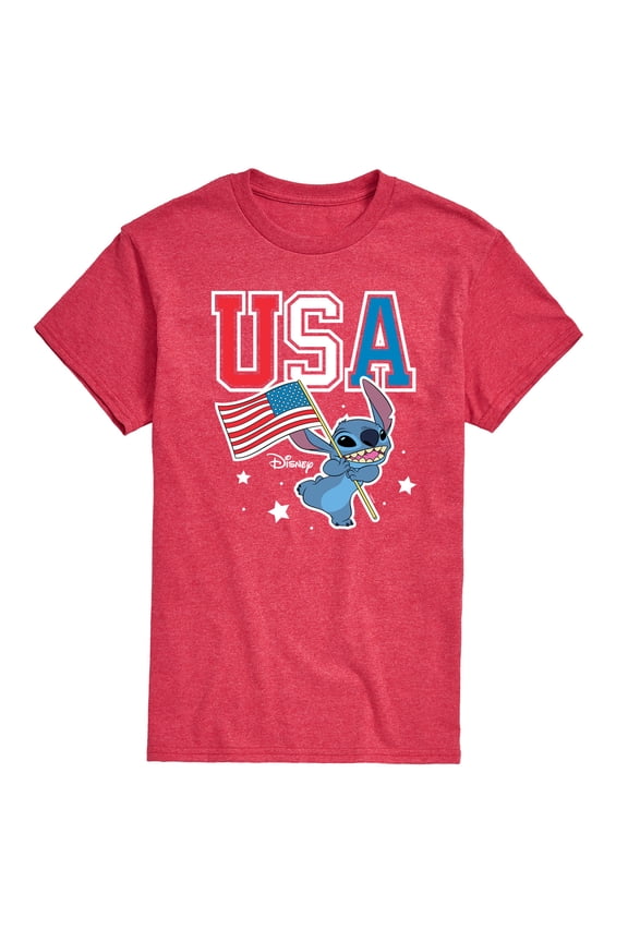 - USA Stitch - Men's Short Sleeve Graphic T-Shirt