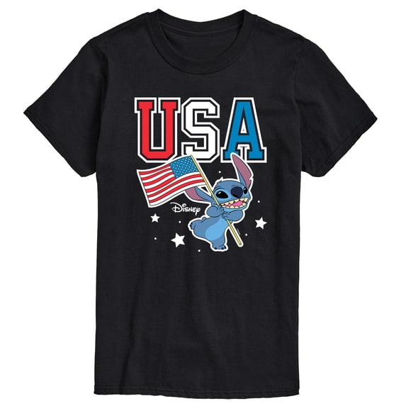 Lilo & Stitch - USA Stitch - Men's Short Sleeve Graphic T-Shirt