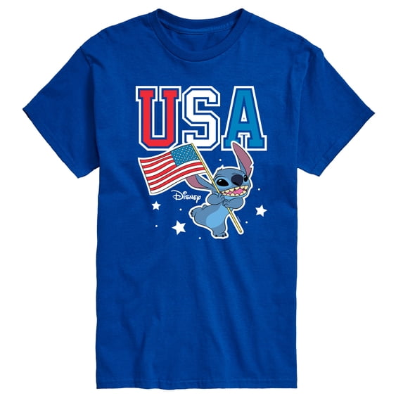 Lilo & Stitch - USA Stitch - Men's Short Sleeve Graphic T-Shirt
