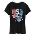 thumbnail image 1 of Lilo & Stitch - USA Stitch - Women's Short Sleeve Graphic T-Shirt, 1 of 4