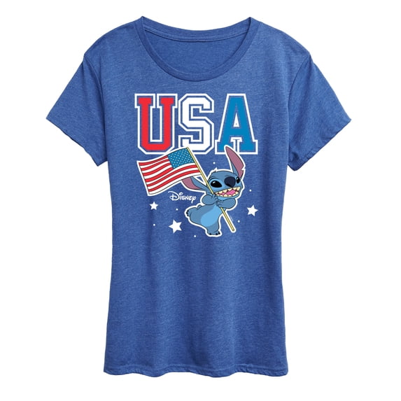 Lilo & Stitch - USA Stitch - Women's Short Sleeve Graphic T-Shirt