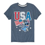 Disney - USA Stitch Boys' Short Sleeve Graphic T-Shirt